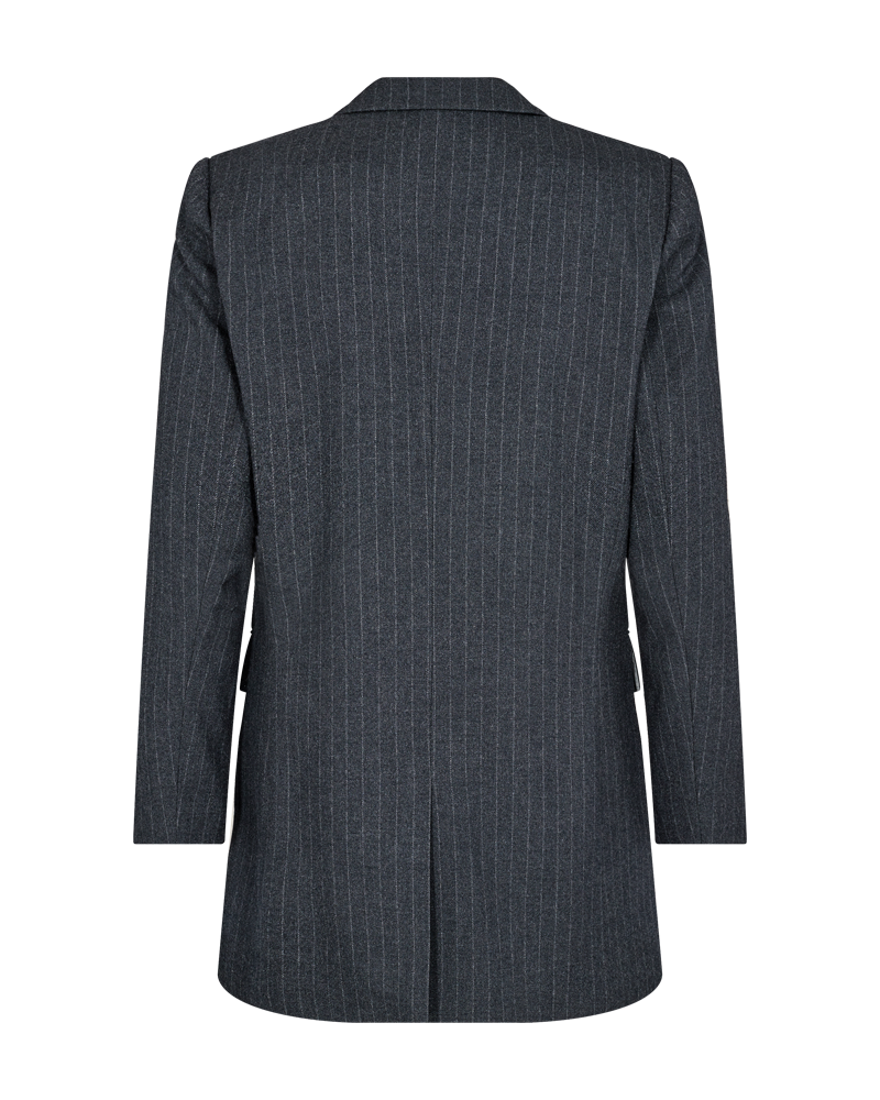 CMTAILOR - LANGER PINSTRIPE BLAZER IN GRAU