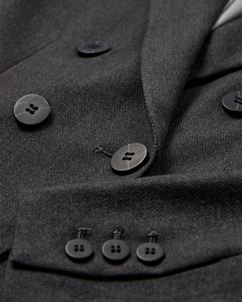 CMTAILOR – KURZER DOPPELREIHIGER BLAZER IN GRAU