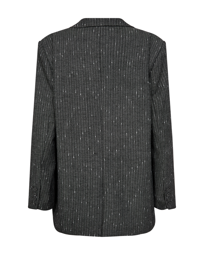 CMTRINA – BLAZER MIT HERINGSBARTMUSTER UND NADELSTREIFEN IN GRAU