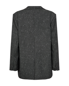 CMTRINA – BLAZER MIT HERINGSBARTMUSTER UND NADELSTREIFEN IN GRAU
