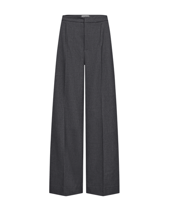 CMTAILOR – HOCHGESCHNITTENE HOSE MIT WEITEM BEIN IN GRAU