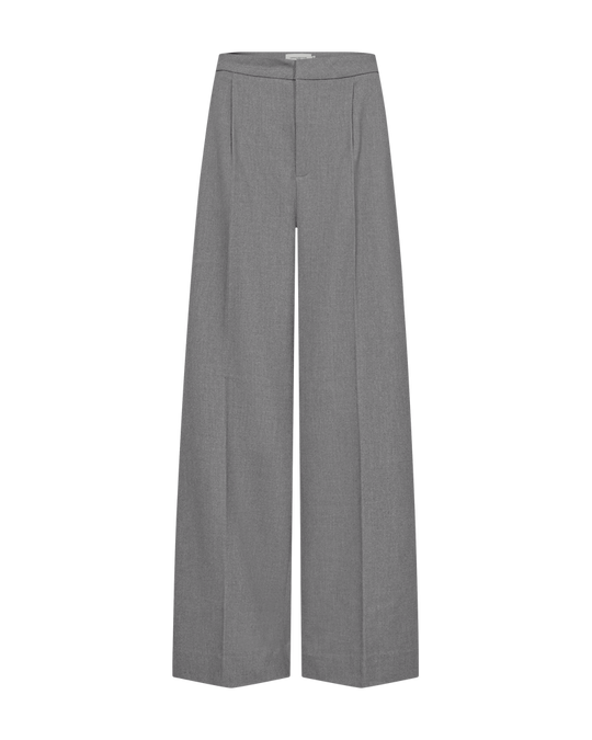 CMTAILOR – HOCHGESCHNITTENE HOSE MIT WEITEM BEIN IN GRAU