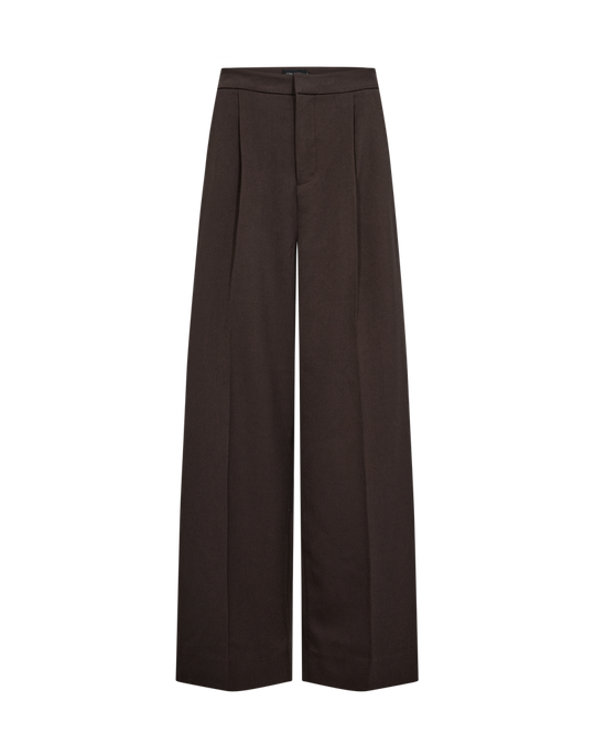 CMTAILOR – HOCHGESCHNITTENE HOSE MIT WEITEM BEIN IN BRAUN