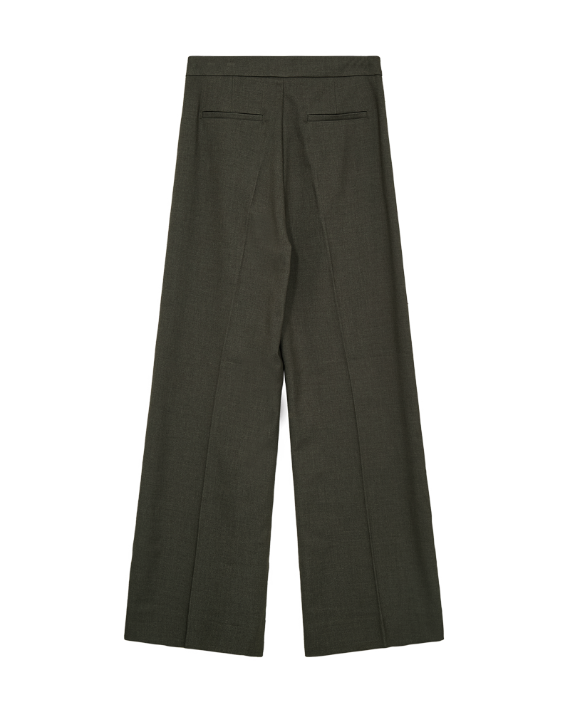 CMTAILOR – HOCHGESCHNITTENE HOSE MIT WEITEM BEIN IN GRUN
