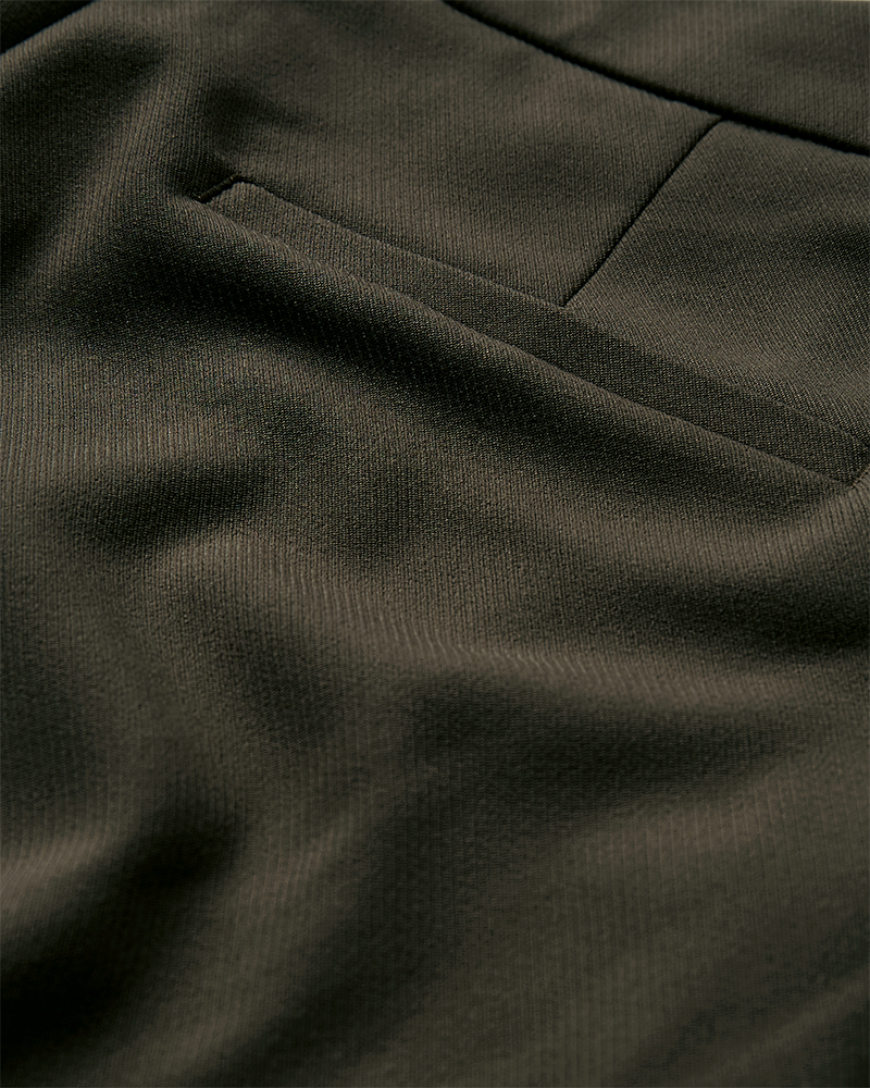 CMTAILOR – HOCHGESCHNITTENE HOSE MIT WEITEM BEIN IN GRUN