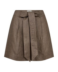 CMNATURE - LEINENSHORTS IN BRAUN