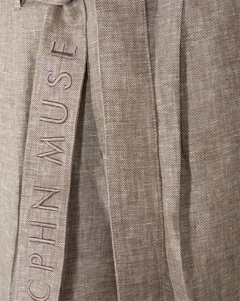 CMNATURE - LEINENSHORTS IN BEIGE