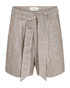 CMNATURE - LEINENSHORTS IN BEIGE