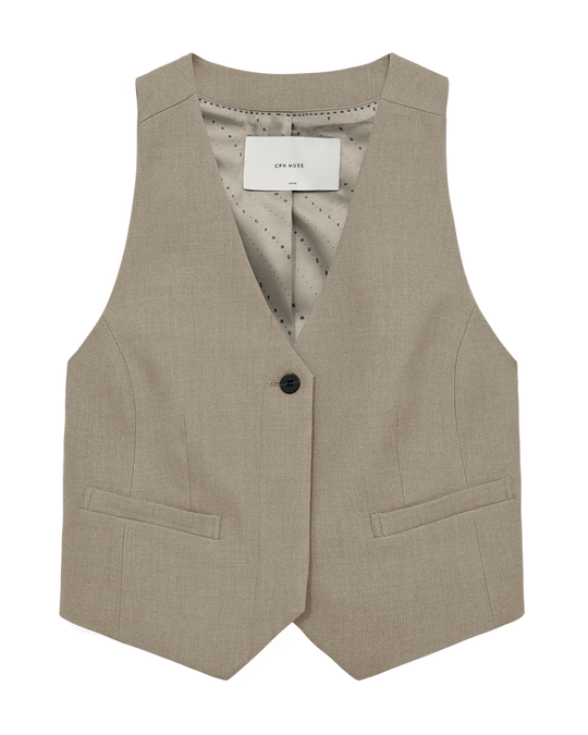 CMTAILOR - WAISTCOAT IN SAND