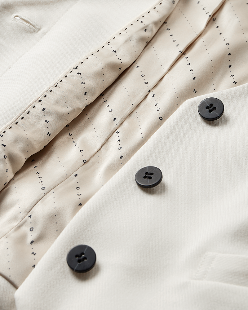 CMTAILOR - WESTE IN WEISS,WOLLWEISS