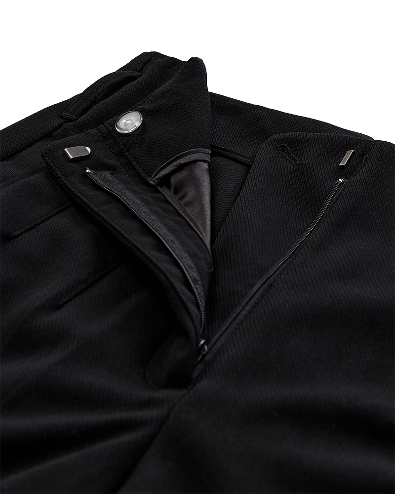 CMTAILOR – HOCHGESCHNITTENE HOSE IN SCHWARZ