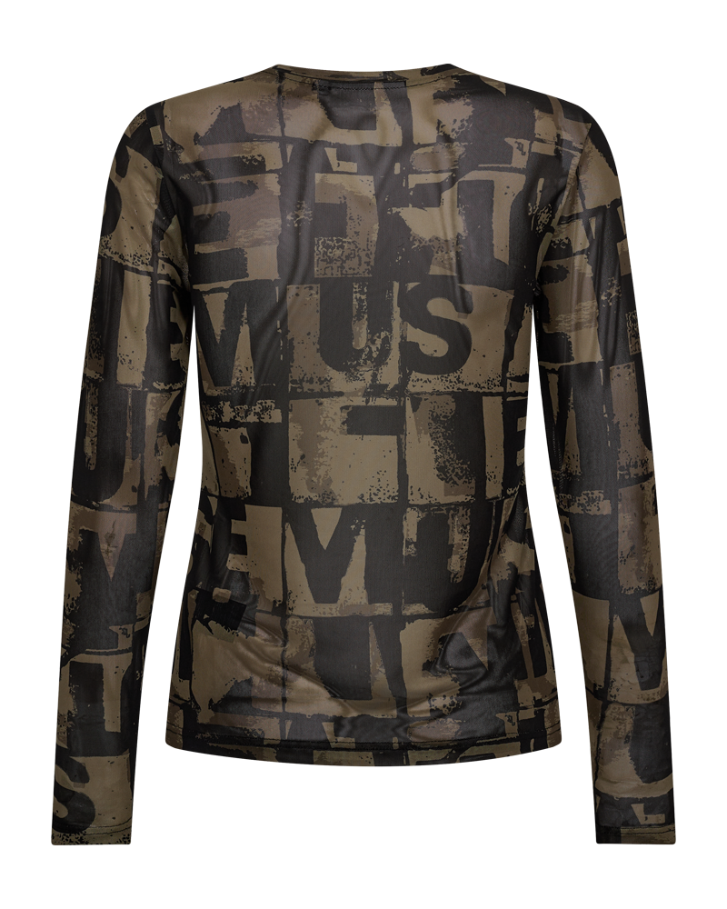 CMCORA - MESH T-SHIRT IN KHAKIGRÜN