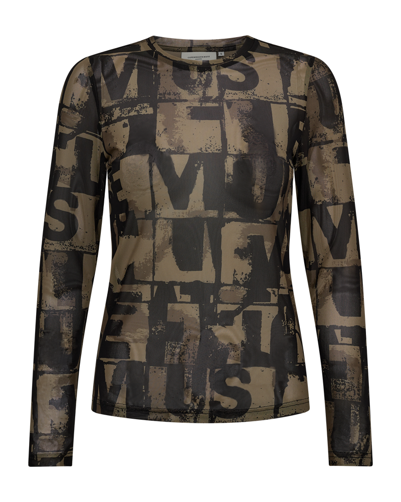 CMCORA - MESH T-SHIRT IN KHAKIGRÜN