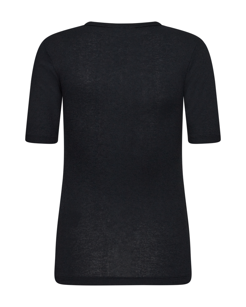CMWOOL - T-SHIRT IN SCHWARZ