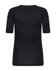 CMWOOL - T-SHIRT IN SCHWARZ