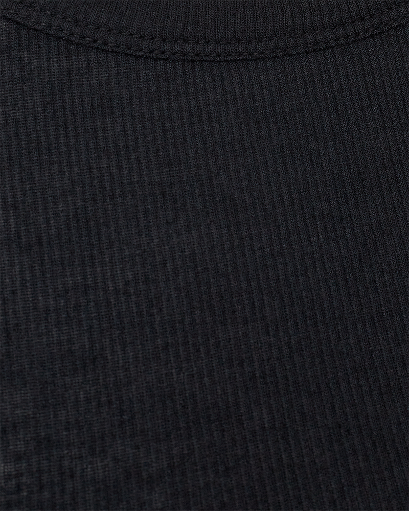 CMWOOL - T-SHIRT IN SCHWARZ