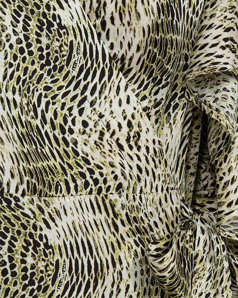CMSABINA - KLEID IN BEIGE UND GRUN,WOLLWEISS