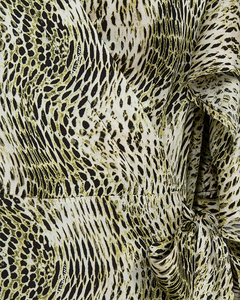 CMSABINA - KLEID IN BEIGE UND GRUN,WOLLWEISS
