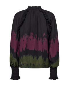 CMFRILL - BLUSE IN SCHWARZ UND ROT