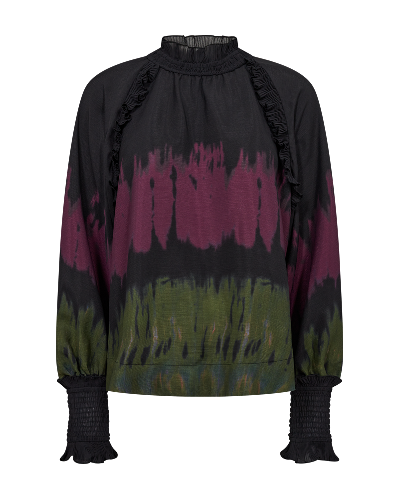 CMFRILL - BLUSE IN SCHWARZ UND ROT