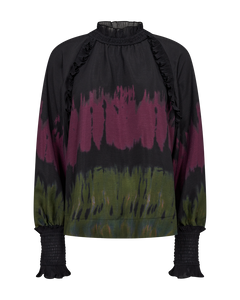 CMFRILL - BLUSE IN SCHWARZ UND ROT