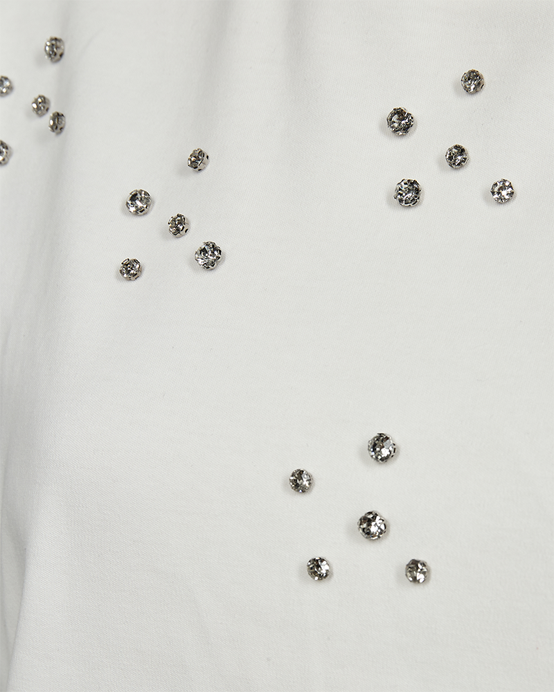 CMMUSE - T-SHIRT IN WEISS,WOLLWEISS