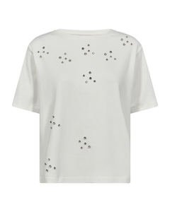 CMMUSE - T-SHIRT IN WEISS,WOLLWEISS