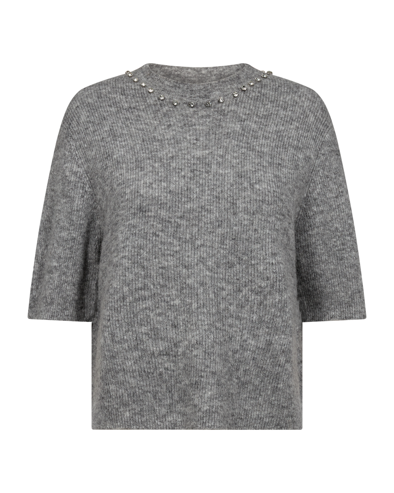 CMIBRA - STRICKPULLOVER IN GRAU