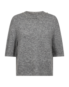 CMIBRA - STRICKPULLOVER IN GRAU