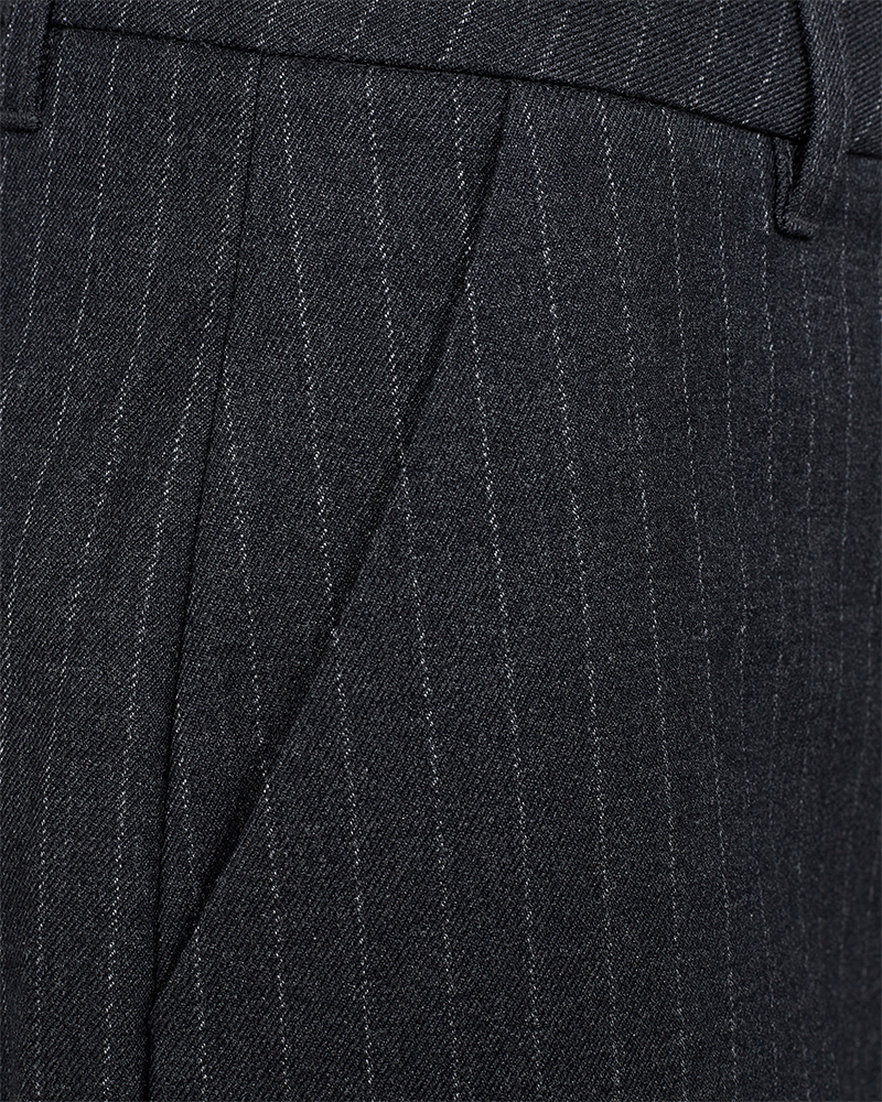 CMTAILOR - PINSTRIPE HOSE IN GRAU