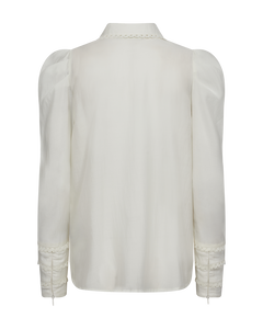 CMMOLLY - HEMD IN WEISS,WOLLWEISS