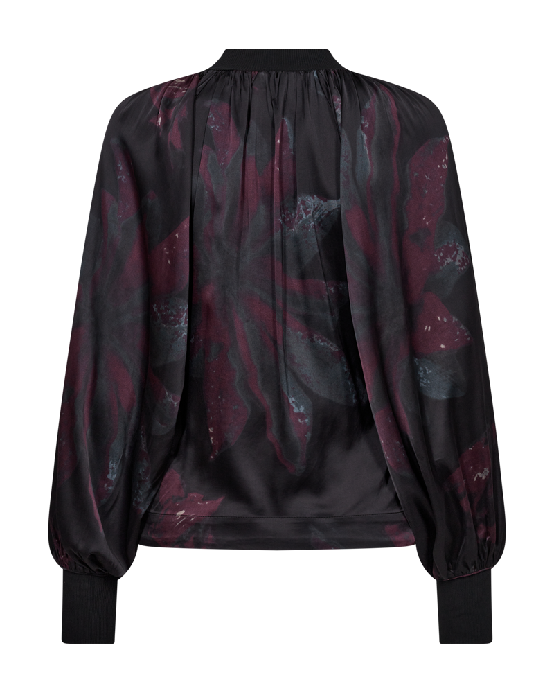 CMMERRYSHINE - BLUSE IN SCHWARZ UND LILA