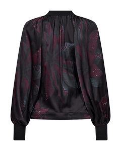 CMMERRYSHINE - BLUSE IN SCHWARZ UND LILA