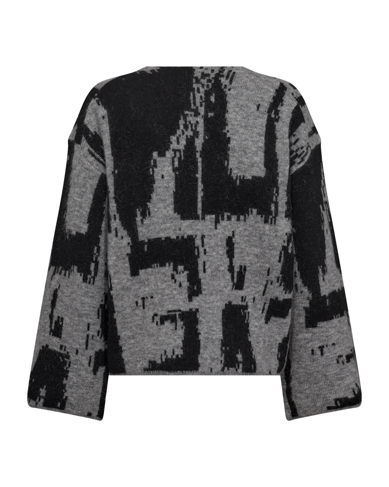 CMIBRA - FEINSTRICKPULLOVER IN GRAU