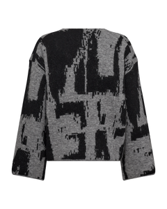 CMIBRA - FEINSTRICKPULLOVER IN GRAU
