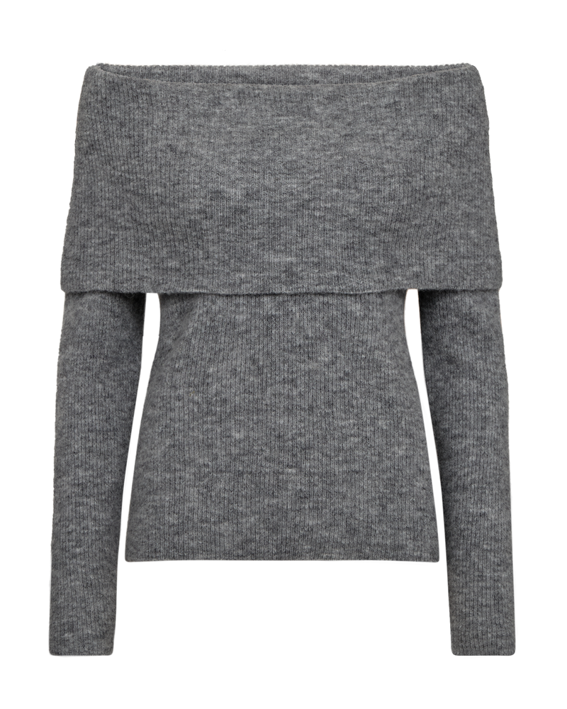 CMIBRA – OFF-SHOULDER-PULLOVER IN GRAU