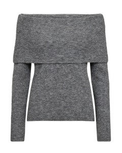 CMIBRA – OFF-SHOULDER-PULLOVER IN GRAU