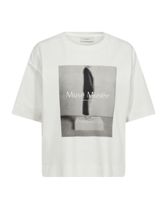 CMMUSE - T-SHIRT IN WEISS,WOLLWEISS
