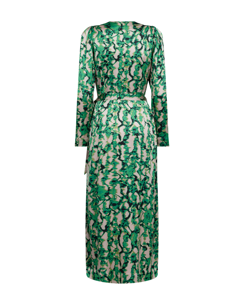 CMMERRYSHINE - GEMUSTERTES KLEID IN GRUN
