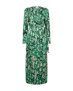 CMMERRYSHINE - GEMUSTERTES KLEID IN GRUN