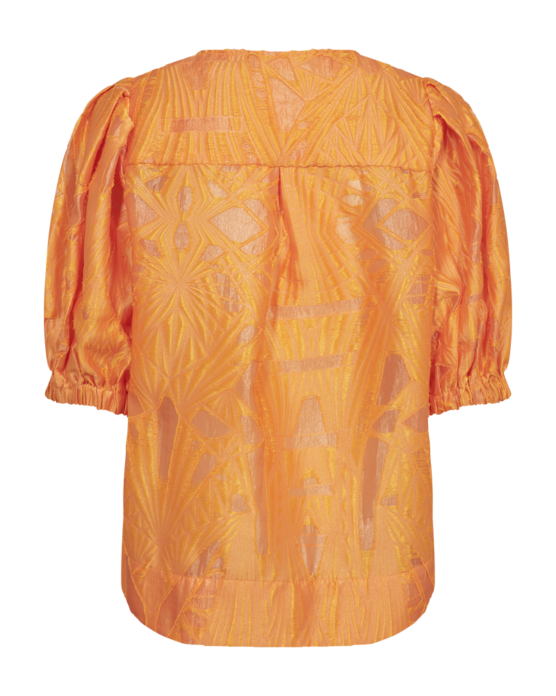 CMBALOON - HEMD MIT BALLONÄRMELN IN ORANGE