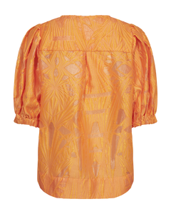 CMBALOON - HEMD MIT BALLONÄRMELN IN ORANGE