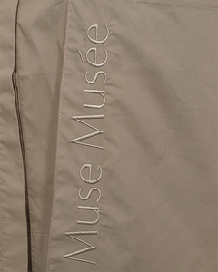 CMBLUR - KURZES HEMD MIT LOGODETAIL IN BEIGE