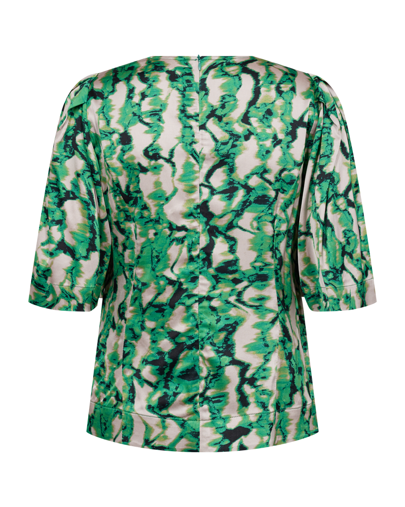CMMERRYSHINE - GEMUSTERTE BLUSE IN GRUN