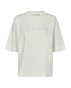 CMMUSE - TEE IN WEISS,WOLLWEISS