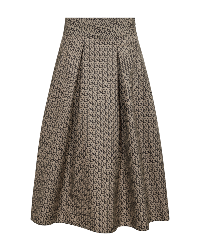 CMSIMI - ROCK MIT PRINT IN BEIGE