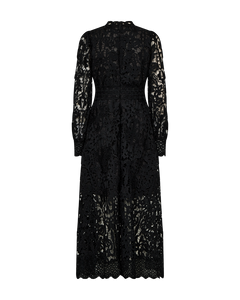 CMLALY - KLEID MIT SPITZE IN SCHWARZ
