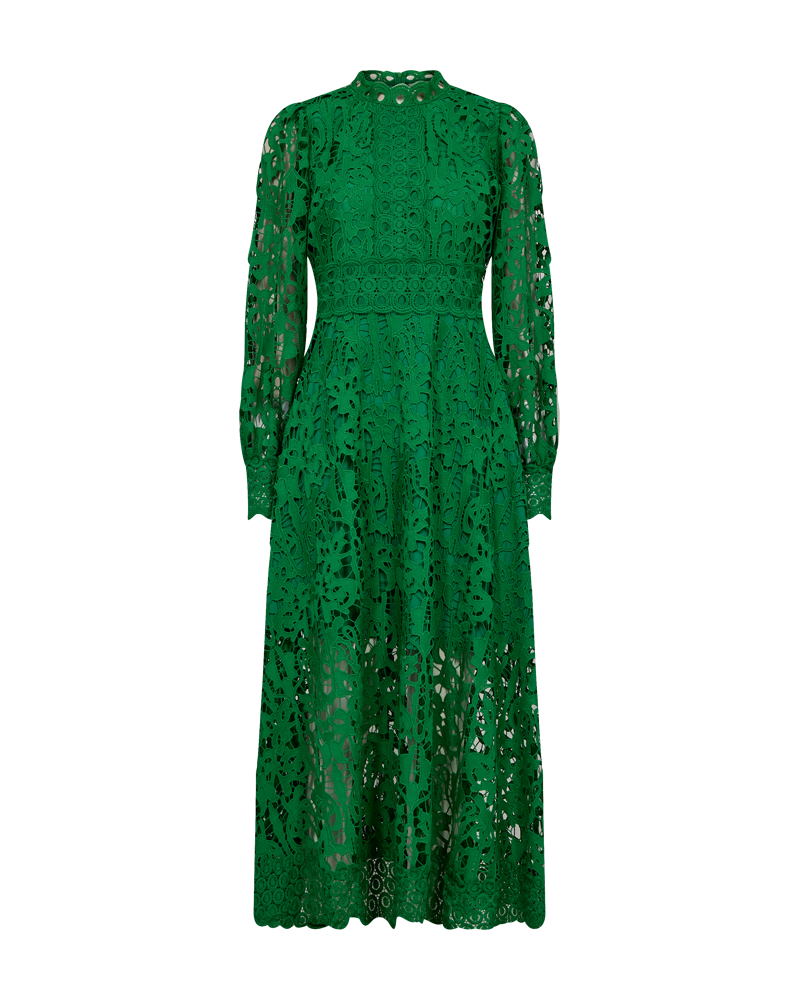 CMLALY - KLEID MIT SPITZE IN GRUN