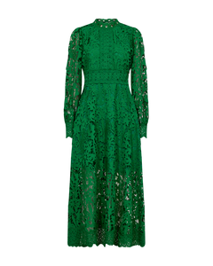 CMLALY - KLEID MIT SPITZE IN GRUN