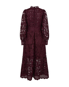 CMLALY - KLEID MIT SPITZE IN ROT